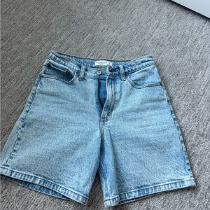 Abercrombie & Fitch Light Wash Denim Shorts